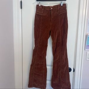 Free People corduroy flared jeans